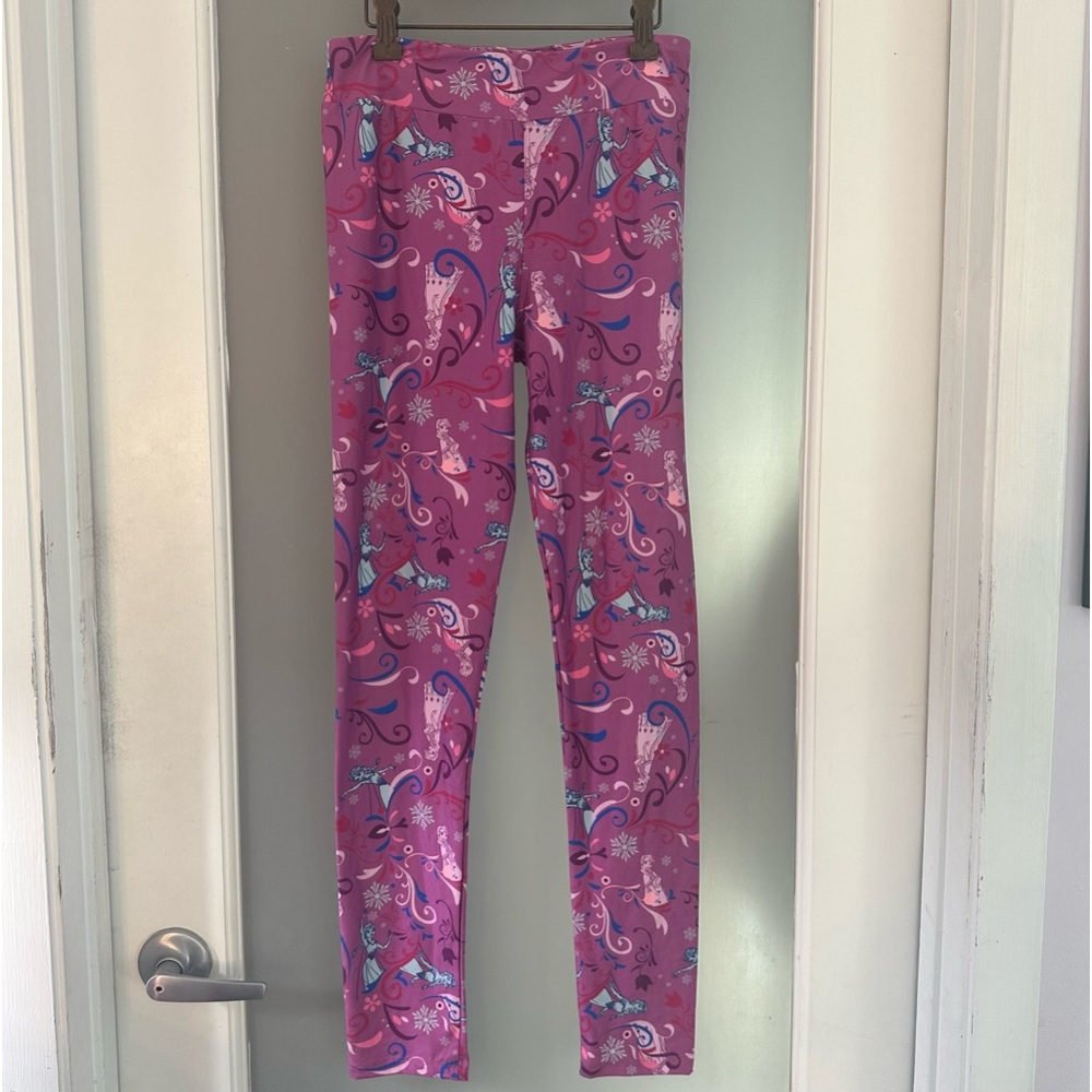 Disney’s Frozen Multi-color leggings-girls large